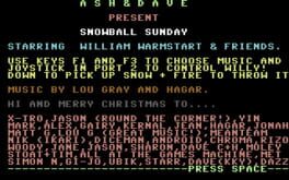 Snowball Sunday