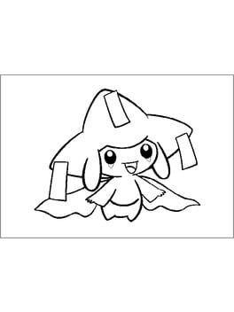 Pokémon Channel-e: Line Art Card - Jirachi