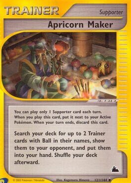 Construction: Action - Player: F-48-# - Apricorn Maker