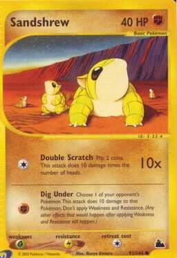 Construction: Action - Map: Sandshrew